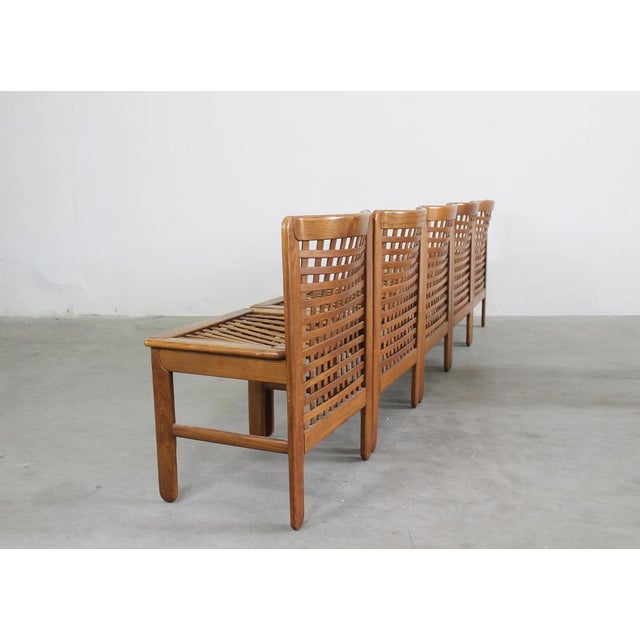 Brown Transenna Chairs by Titina Ammannati and Giampiero Vitelli for Pozzi & Verga, 1970s, Set of 6 For Sale - Image 8 of 18