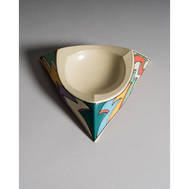 Flash Porcelain Vase Duo and Ashtray by Dorothy Hafner for Rosenthal, 1980s, Set of 3 For Sale - Image 6 of 15