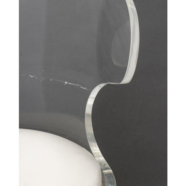 Philippe Starck Style Lucite Vanity Chair For Sale In New York - Image 6 of 11