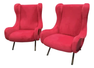 Pair of Marco Zanuso Senior Armchairs 1950-1960 for Arflex