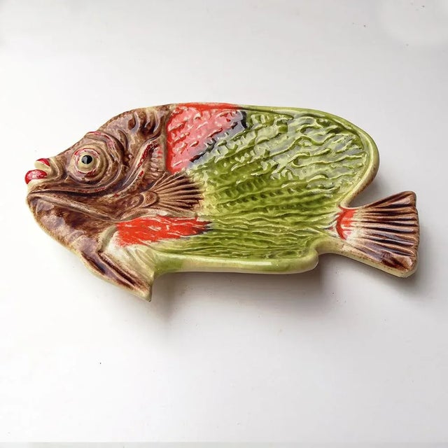 Modern Vintage Ceramic Fish Centerpiece from ARS, 1960s For Sale - Image 3 of 6