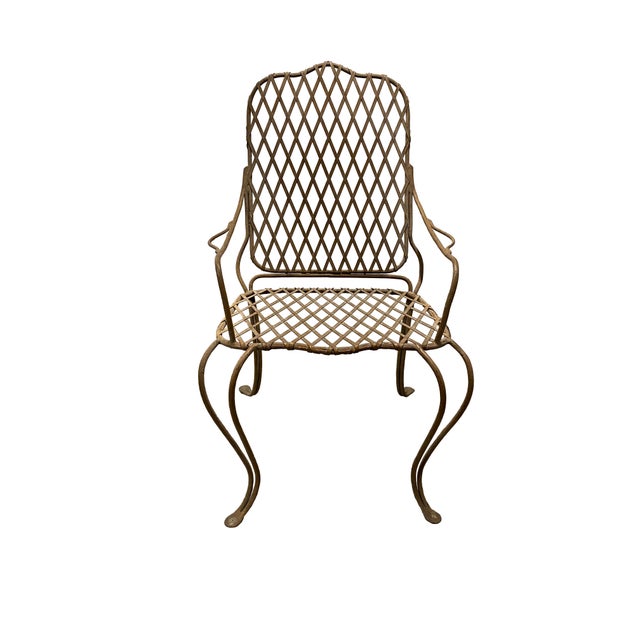 Rose Tarlow’s classic outdoor “Twig” dining table and chairs, a highly sought after collection! Hand-forged iron frames...