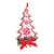 2020s Nordic Snowflake Character Tree Ornament with Pine Bow Accent (Set of 6) For Sale - Image 5 of 5