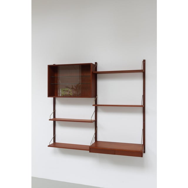 Modern Danish Teak 2-Bay Modular Wall Unit by Poul Cadovius for Cado, 1960s For Sale - Image 16 of 18