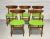 Rare set of five authentic Mid Century Modern dining chairs crafted in Denmark by Farstrup Møbler, c. 1960's. Designed...