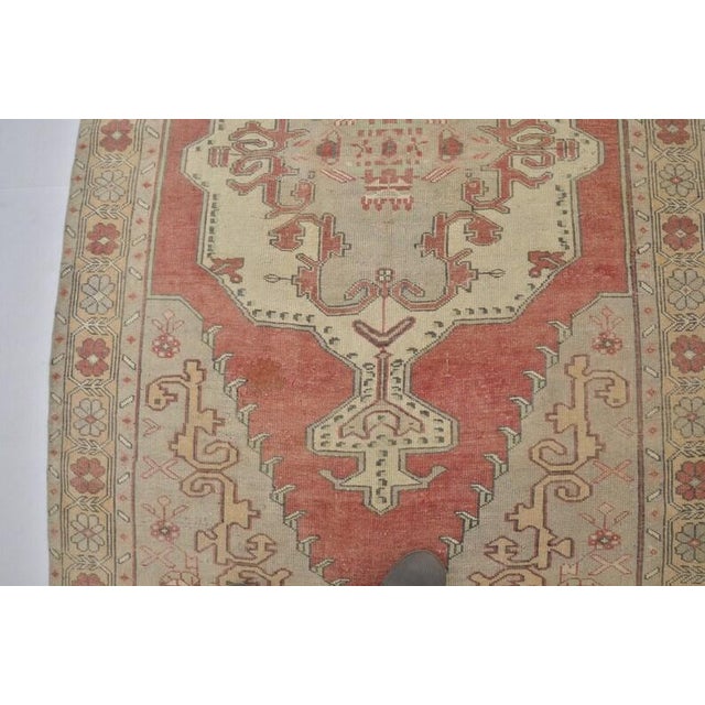 1950s 1950s Authentic Handwoven Oushak Rug For Sale - Image 5 of 10