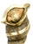 Vintage Oversized Brass Conch Shell Wall Pocket / Planter – Coastal / Hollywood Regency For Sale - Image 9 of 10