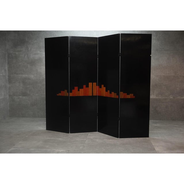 Grattacieli di Notte Screen by Barbara Mastroianni, 1980s, in Good conditions. Designed 1980 to 1989 This piece has an...