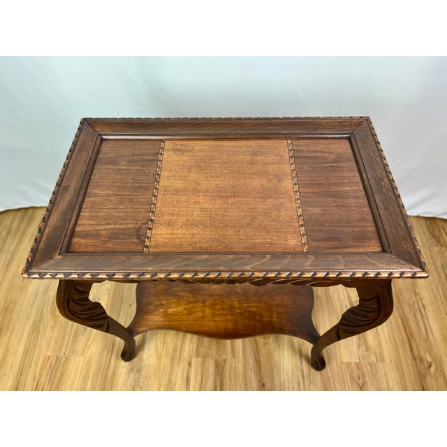 This exceptional 1920s parlor side table seamlessly balances Spanish Revival romance with Mediterranean charm, making it...