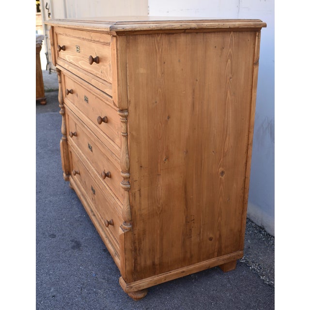 Late 19th Century Pine Four Drawer Chest, Circa 1890 For Sale - Image 5 of 12