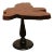 Live Edge Slab Wood Pedestal Side Table For Sale