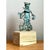 Vintage Patinated Metal Sculpture on Wood Base For Sale - Image 4 of 12