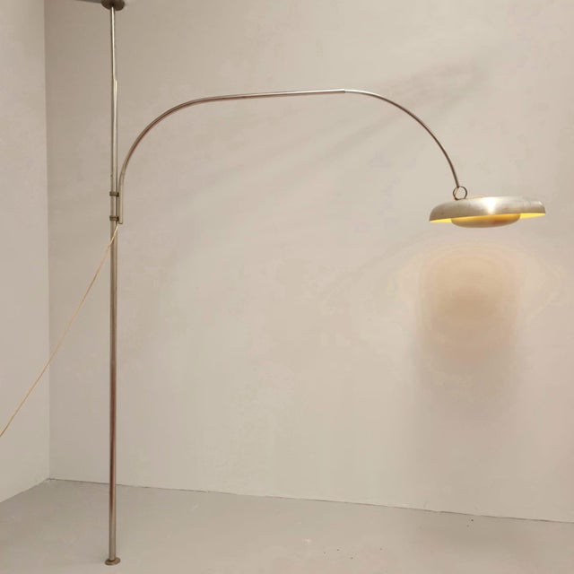 Arco Floor Lamp attributed to Pirro Cuniberti for Sirrah, 1970s, in Good conditions. Designed 1970 to 1979 This piece is...