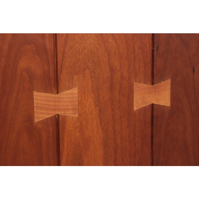 Stickley Cherry 4 Door Cherry Tv Armoire For Sale - Image 11 of 18