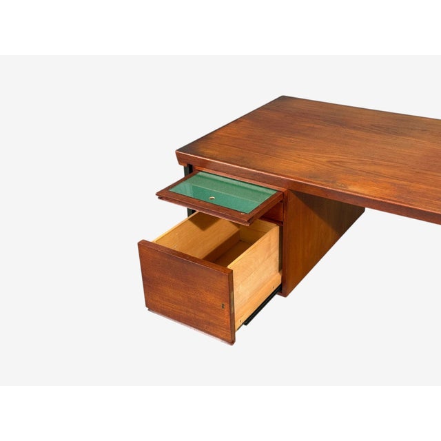 Auburn Peter Hvidt & Orla Mølgaard-Nielsen, Executive Desk, Teak, Steel, Denmark, 1959 For Sale - Image 8 of 17