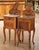 Wood Pair of Early 20th Century French Louis XV Walnut Marble-Top Bedside Tables For Sale - Image 7 of 10