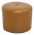 Vintage Round Camel Skai Ottoman, 1960s For Sale