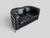 Italian Onda Black Leather Sofa by De Pas, Durbino and Lomazzi for Zanotta, 1995 For Sale - Image 11 of 18