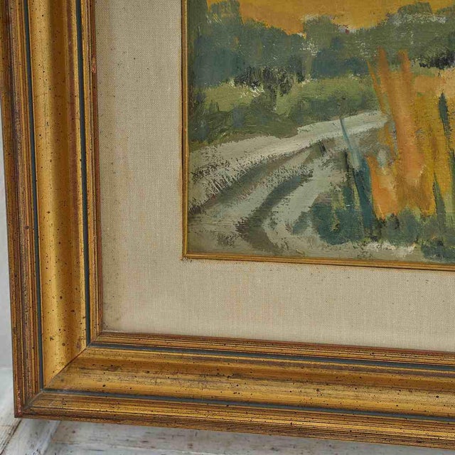 Wonderful Rural Landscape Oil on Canvas by Attilio Orlandini