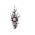 Contemporary Ruby Diamond 18k White Gold Floral Motiff Brooch For Sale - Image 3 of 6