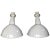 1950s Large Parabolic Enamel Pendants by Benjamin Crysteel, 1950s, Set of 2 For Sale - Image 5 of 5