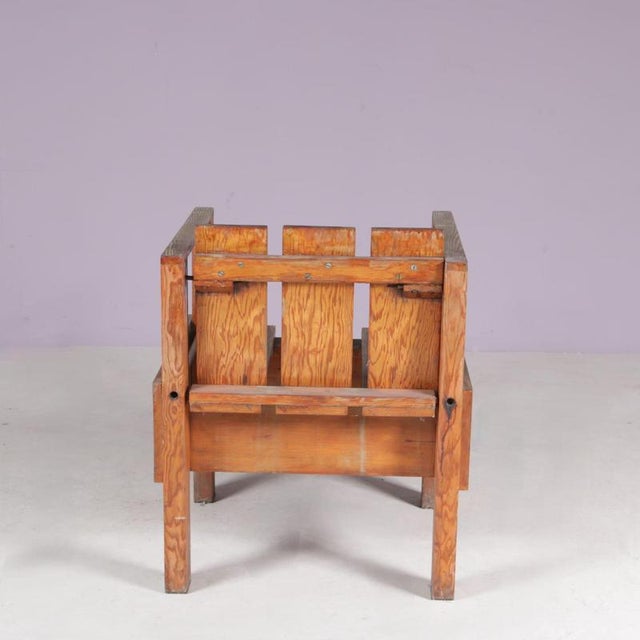 Teak Side Chair in the style of Rietveld, Netherlands, 1960s For Sale - Image 5 of 13