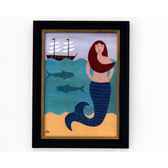 Matt Rix, Mermaid and Sperm Whale Scenes, 2000s, Ink & Paper, Set of 2, Framed For Sale - Image 3 of 15
