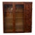 Vintage Lane Staccato Collection Brutalist Style Mahogany Bookcase / Storage Cabinet For Sale