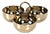 Aperitifs Cocktail Condiment Bowl Set- Polished Gold For Sale
