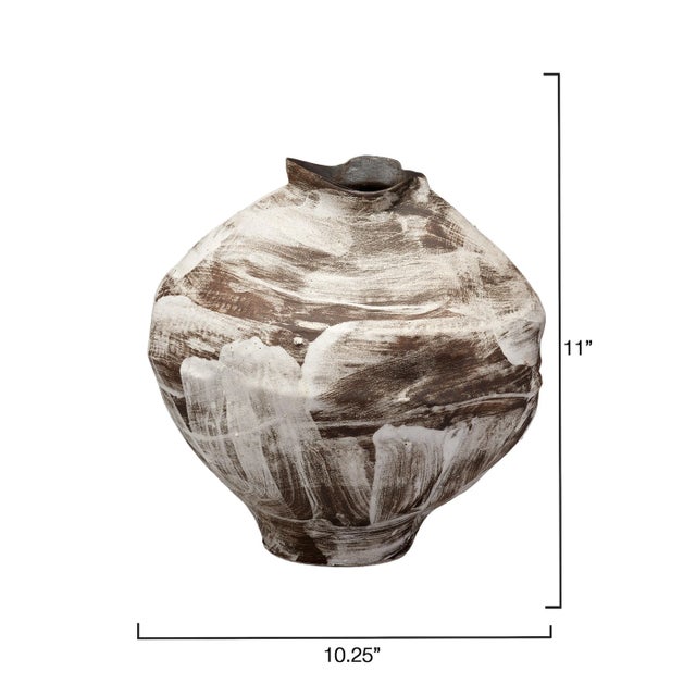 Contemporary Jamie Young Maurice Ceramic Decorative Vase For Sale - Image 3 of 7