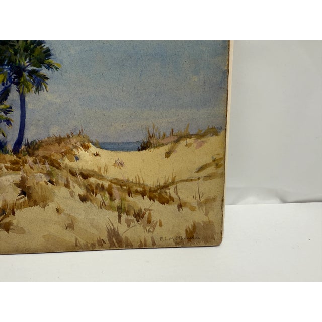 Frank Convers Mathewson (American, 1862–1941) Dune Palmettos, Isle of Palms, April 15, 1920 Watercolor on board A luminous...