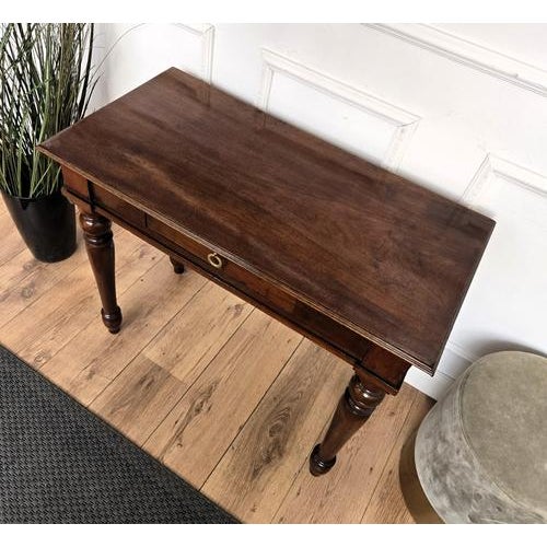Wood Antique Italian Walnut Console Table, 1890s For Sale - Image 7 of 9