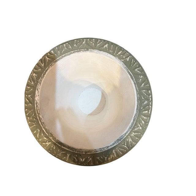 Neoclassical Pair of Pedestal, Botanical Urns For Sale - Image 3 of 3