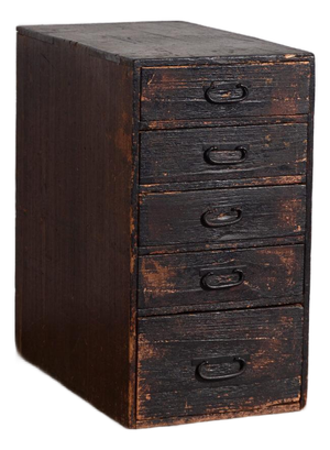 Japanese Vertical Ko-Dansu Filing Cabinet