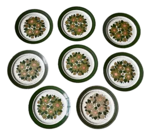 Porcelain Dinner Plates by Nina De Winterling, Set of 8