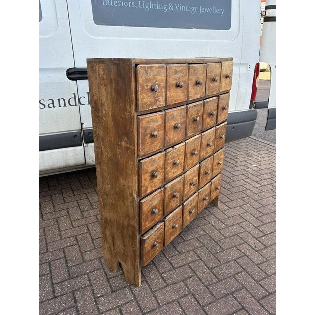 Antique Bank of Shop 25 Drawers For Sale - Image 12 of 18