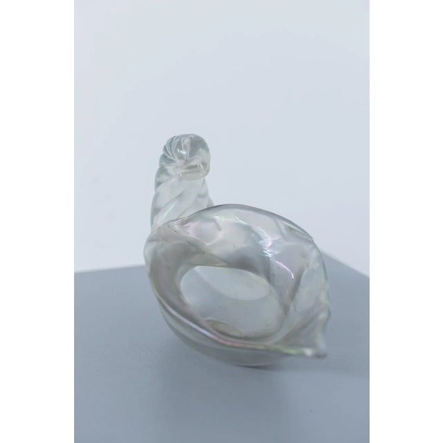 Mid-Century Modern Iridated Murano Glass Cornucopia by Ercole Barovier, 1930s For Sale - Image 3 of 6