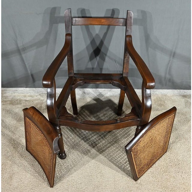 Louis Philippe Style Hairdressers Armchair in Beech, Early 20th Century For Sale - Image 16 of 18