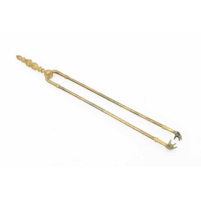Neoclassical Style Brass Fireplace Tool Set, 5 Pcs. For Sale - Image 10 of 16