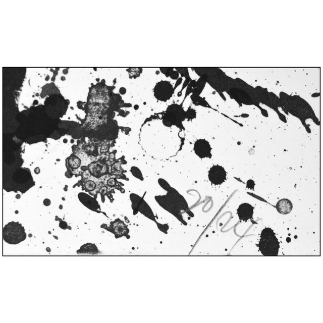 Abstract Late 20th Century Untitled (l.232; sf.241) Abstract Black Lithograph Sam Francis For Sale - Image 3 of 5