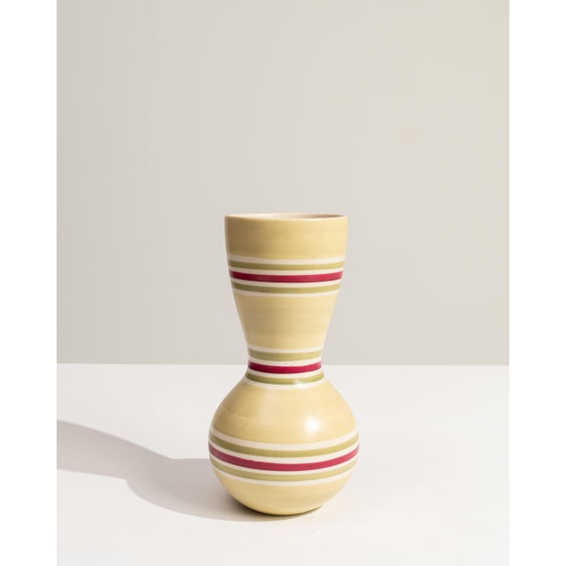 1960s Germany Ivory Ceramic Vase For Sale - Image 11 of 18