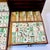 Late 19th C. Antique Chinese Boho Chic Chinoiserie Mahjong Game Set, Walnut & Brass Box For Sale - Image 6 of 18
