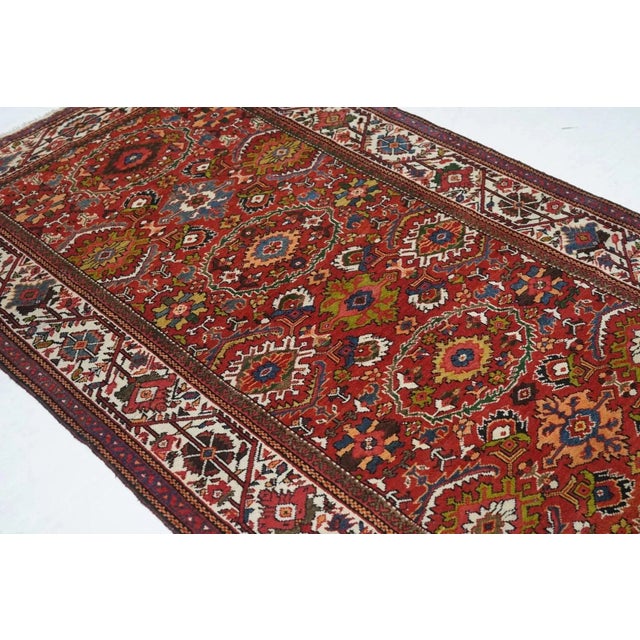 Red Antique Mahal Rug 4'6'' x 8'8'' For Sale - Image 8 of 11