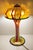 Large Gold "Cherry Blossom" Table Lamp by Carl Radke Signed, Dated For Sale - Image 4 of 12
