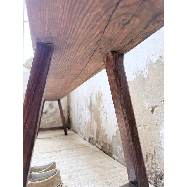 Oak Farm Bench, 1950s For Sale - Image 15 of 18