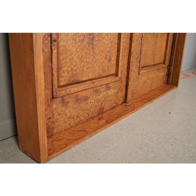Handcrafted Solid Wood Rustic Exterior Double French Door – Custom Mexican Design Made to Order For Sale - Image 9 of 16
