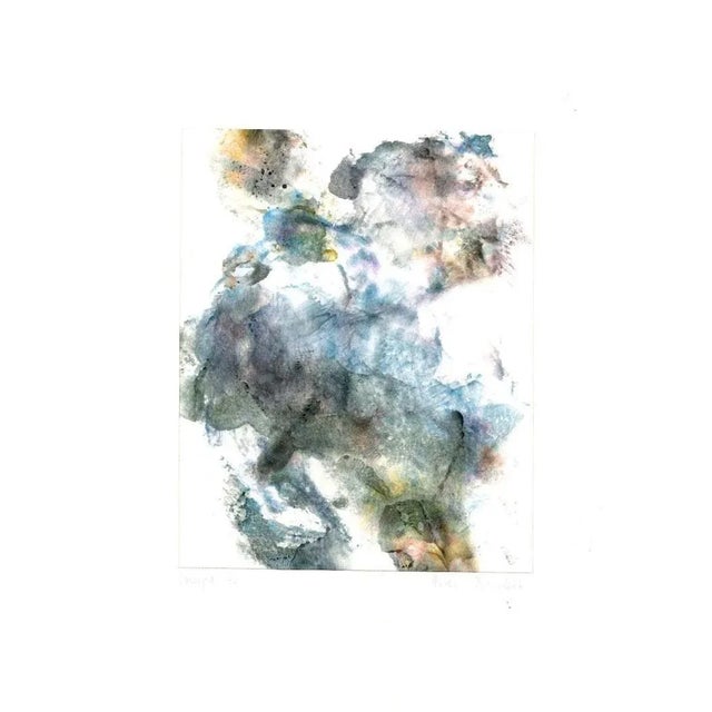 Abstract Composition is an original mixed media drawing in ink and watercolor on paper realized by Peter Dischleit...