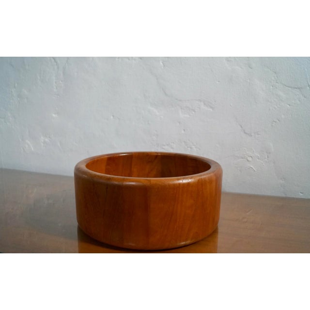 1960s 1960’s Danish Modern Sculpted Teak Richard Nissen Bowl For Sale - Image 5 of 11