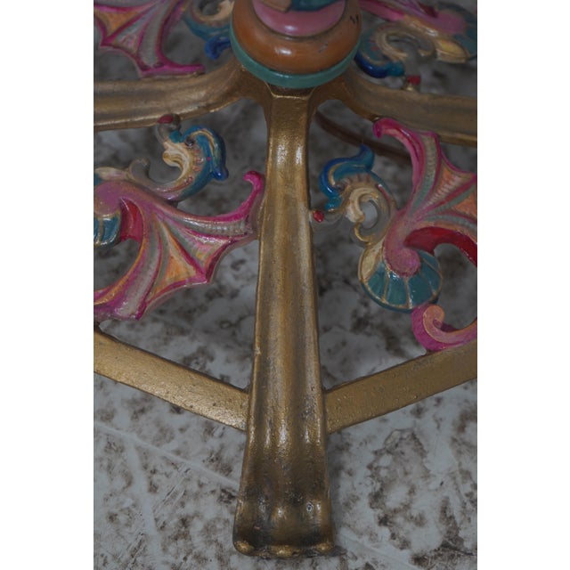 Vintage Art Deco Peacock Shade Floor Lamp For Sale - Image 16 of 18