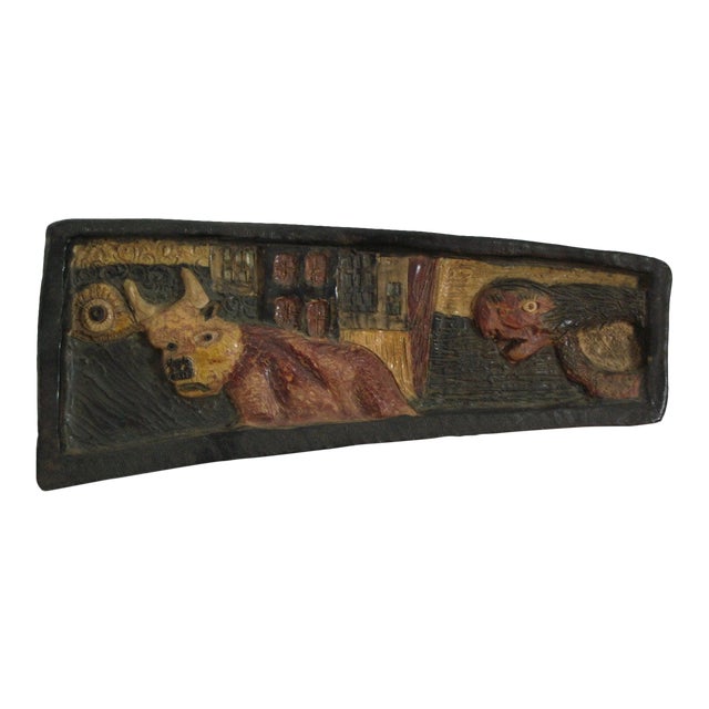 Picasso Homage to Guernica Art Pottery Tile Frieze For Sale